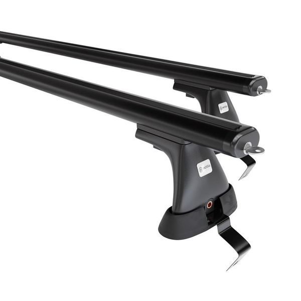 Základný nosič na strechu auta pre Fiat Bravo Hatchback (2007-2014) - čierny priečny nosič - bez montážnych prvkov - Hliník