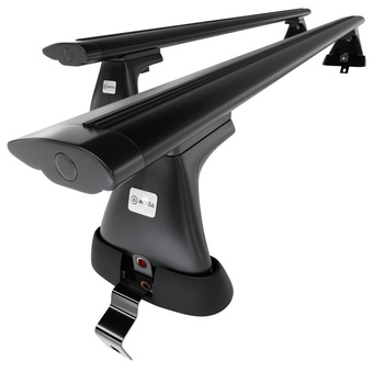 Základný nosič na strechu auta pre Volvo S60 Sedan (2010-2018) - čierny priečny 