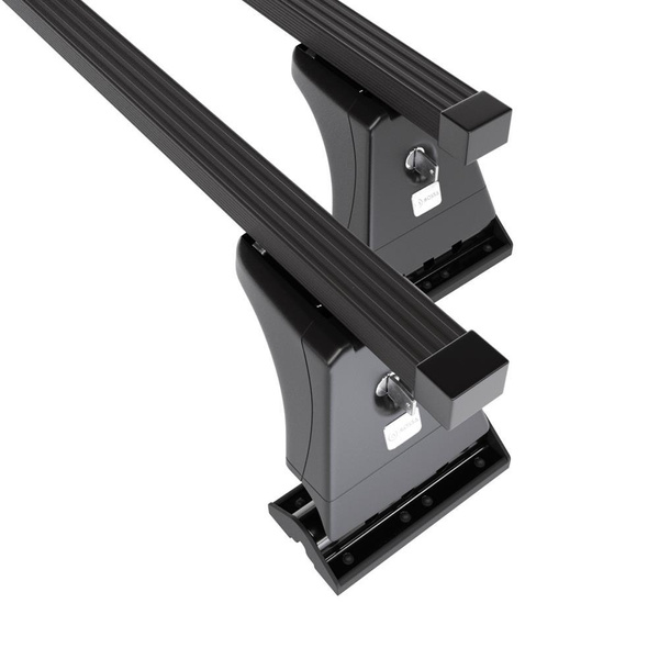 Základný nosič na strechu auta pre Renault Master Van (2010-2021) - čierny priečny nosič - montážne body - Oceľ
