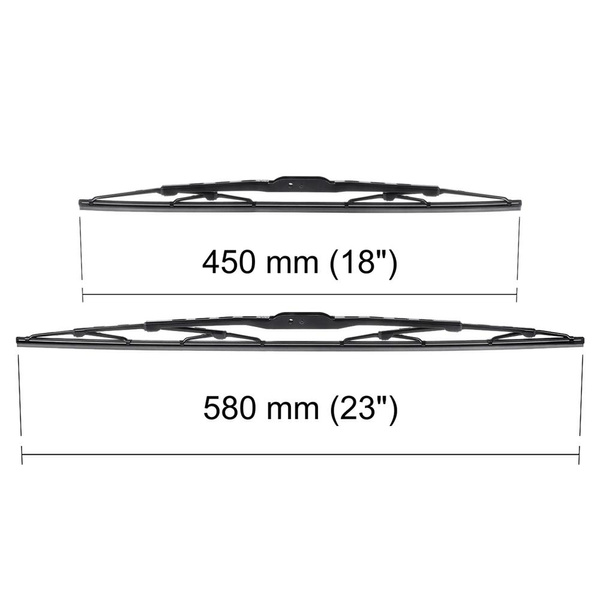 Automobilové stierače na predné sklo pre Fiat Albea 0 Sedan (01.2002-12.2012) - štandard lišty