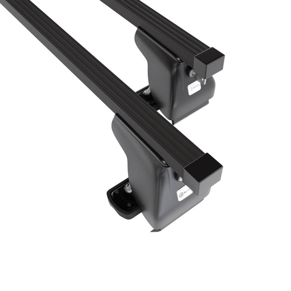 Základný nosič na strechu auta pre Renault Captur I SUV (2013-2019) - čierny priečny nosič - bez montážnych prvkov - Oceľ