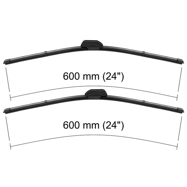 Automobilové stierače na predné sklo pre Mazda MPV II MPV (05.1999-08.2004) - ploché lišty