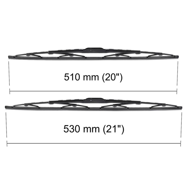 Automobilové stierače na predné sklo pre Volkswagen New Beetle 0 Hatchback, Kabriolet (01.1998-12.2010) - štandard lišty