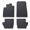 Gumové autokoberce pre Ford Fiesta VIII Hatchback (2017-2023) - čierna - 4 ks