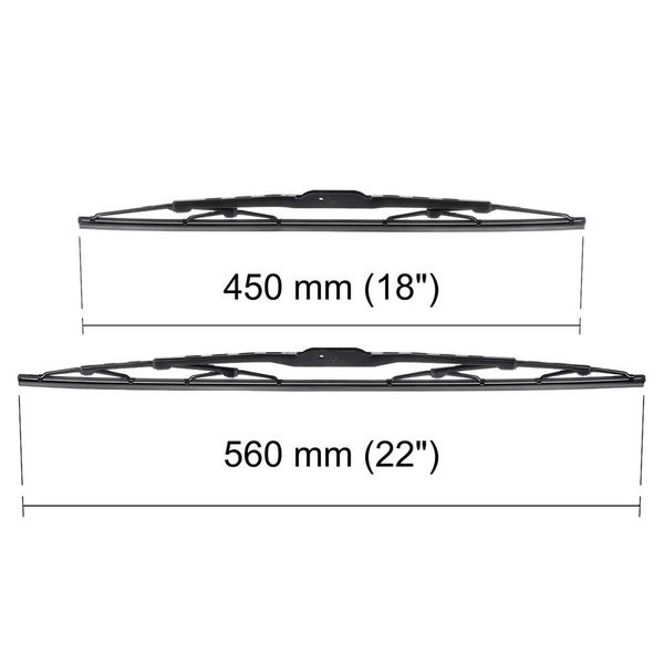 Automobilové stierače na predné sklo pre Mitsubishi Outlander I SUV (02.2003-09.2007) - štandard lišty