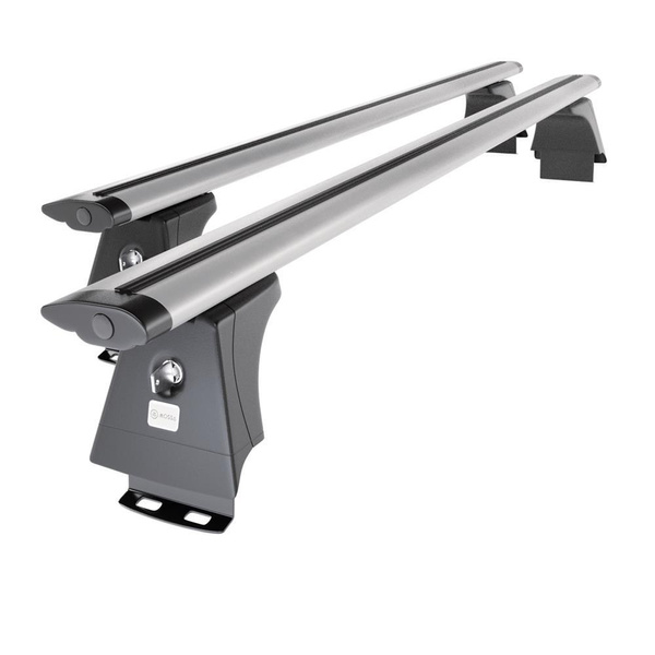 Základný nosič na strechu auta pre Honda CR-V SUV (2007-2011) - strieborný priečny nosič - montážne body - Hliník