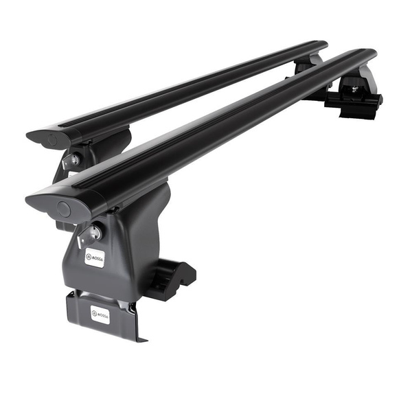 Základný nosič na strechu auta pre Skoda Citigo Hatchback (2012-2019) - čierny priečny nosič - bez montážnych prvkov - Hliník