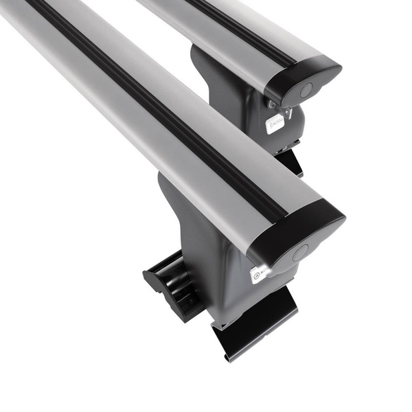 Základný nosič na strechu auta pre Hyundai H-1 Van (2008-2021) - strieborný priečny nosič - bez montážnych prvkov - Hliník