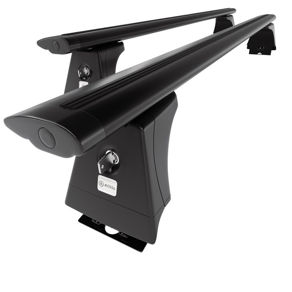 Základný nosič na strechu auta pre Fiat Ducato IV Van (2014-....) - čierny priečny nosič - montážne body - Hliník