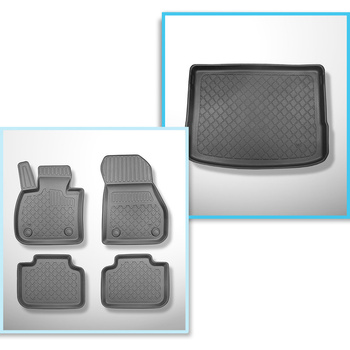 Súprava rohož do batožinového priestoru a autokoberčeky TPE na mieru do: BMW Ser