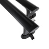 Základný nosič na strechu auta pre Peugeot Partner mk I Van (2003-2010) - čierny priečny nosič - montážne body - Hliník