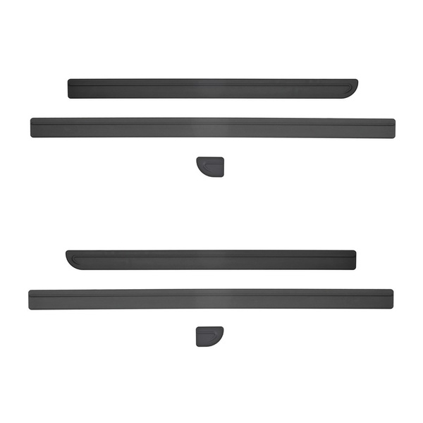 Čierne bočné lišty pre Volkswagen Transporter T5 Van (2004-2015) - (krátky rázvor náprav)