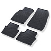 Gumové autokoberce pre Opel Insignia I Liftback, Sedan, Sports Tourer (2008-2017) - čierna - 4 ks