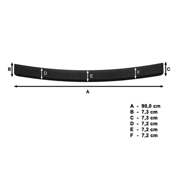 Čierny kryt zadného nárazníka pre Hyundai i10 Hatchback (2013-2016)