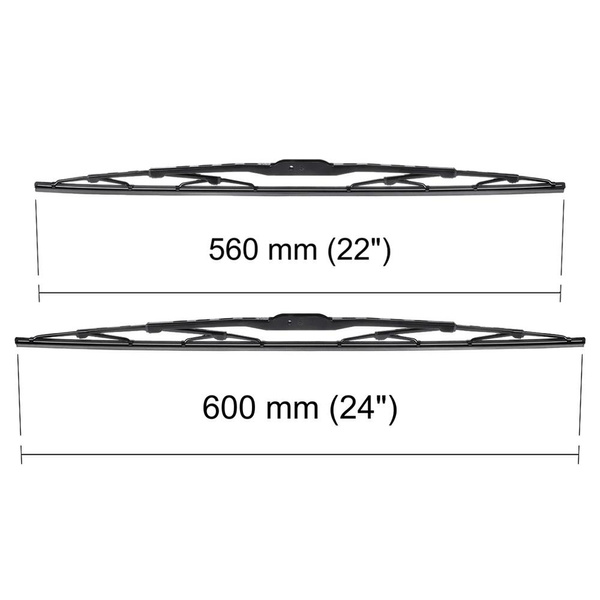 Automobilové stierače na predné sklo pre Peugeot 406 0 Sedan, SW (10.1996-02.2005) - štandard lišty