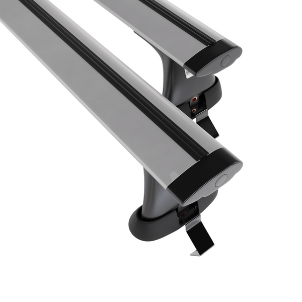 Základný nosič na strechu auta pre Opel Astra K mk V Hatchback (2016-2022) - strieborný priečny nosič - bez montážnych prvkov - Hliník