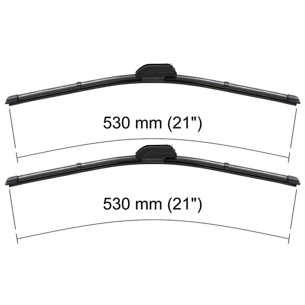 Automobilové stierače na predné sklo pre Jeep Patriot 0 SUV (10.2006-2016) - ploché lišty