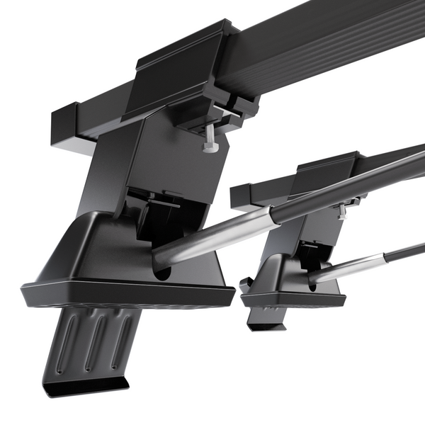 Základný nosič na strechu auta pre Ford Mondeo mk III Sedan (2001-2007) - čierny priečny nosič - bez montážnych prvkov - Oceľ