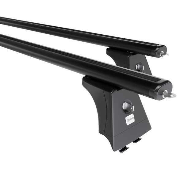 Základný nosič na strechu auta pre Ford C-Max mk I MPV (2003-2010) - čierny priečny nosič - montážne body - Hliník