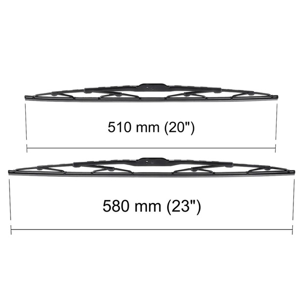 Automobilové stierače na predné sklo pre BMW Seria 3 E46 Compact, Kupé, Kabriolet, Sedan, Touring (04.1998-2005) - štandard lišty