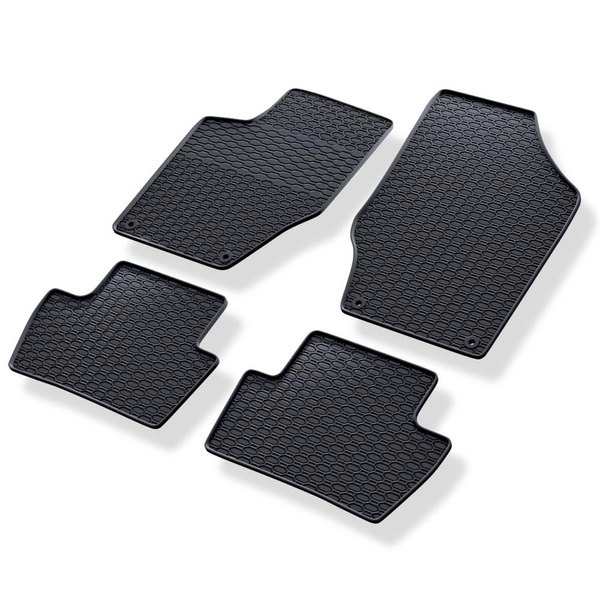 Gumové autokoberce pre Peugeot 308 I Hatchback, Sedan, SW (2007-2015) - čierna - 4 ks