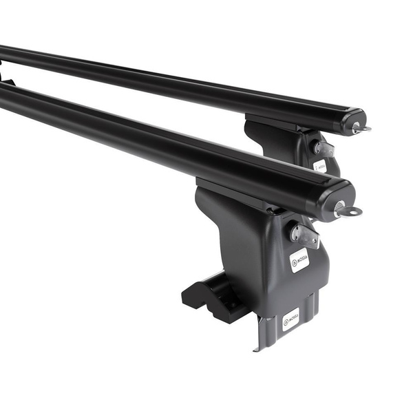 Základný nosič na strechu auta pre Ford Focus mk I Hatchback (1998-2004) - čierny priečny nosič - bez montážnych prvkov - Hliník