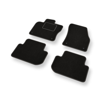 Velúrové koberčeky pre Volkswagen Tiguan Allspace SUV (2017-....) - čierna