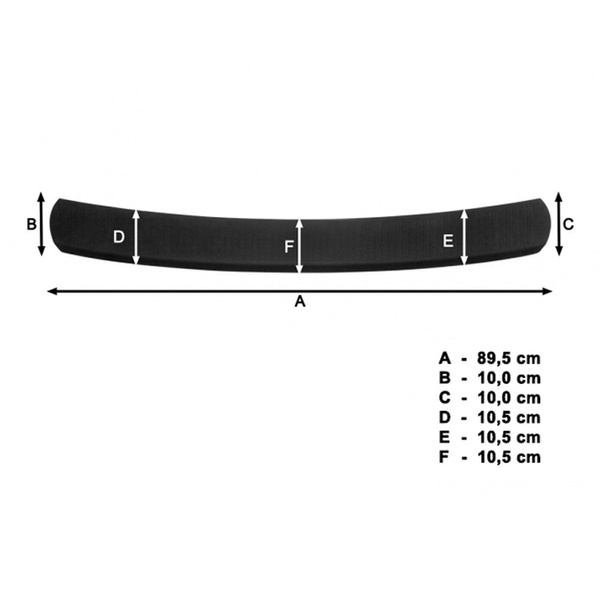 Čierny kryt zadného nárazníka pre Volkswagen Golf VII Variant (2012-2016)