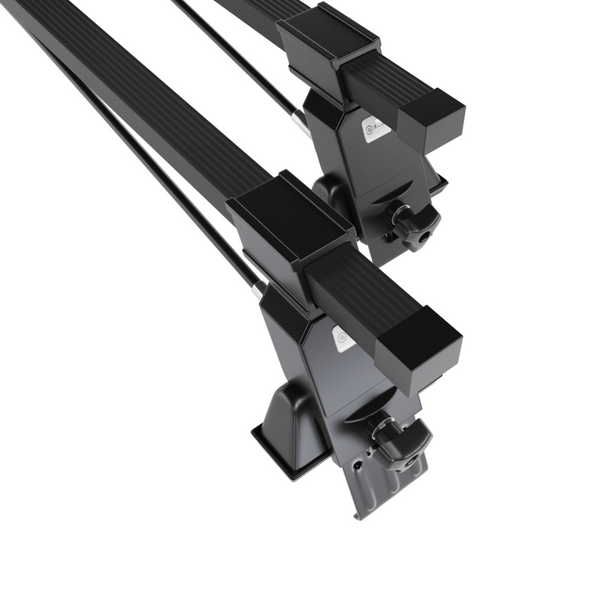 Základný nosič na strechu auta pre Citroen C1 Hatchback (2005-2014) - čierny priečny nosič - bez montážnych prvkov - Oceľ