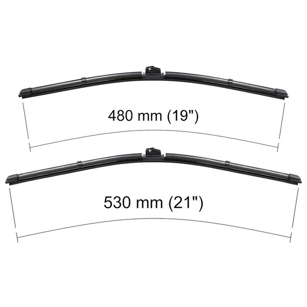 Automobilové stierače na predné sklo pre Mazda 3 I Hatchback, Sedan (07.2003-12.2008) - ploché lišty