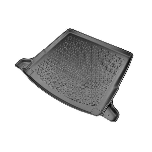 Rohož do batožinového priestoru pre: Mercedes-Benz CLA X118 Shooting Brake (09.2019-....) - výklenky pre prípadné vystrihnutie; nie pre Plug-in Hybrid verziu