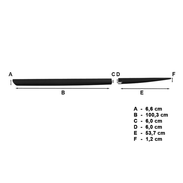 Čierne bočné lišty pre Ford Focus mk IV Hatchback, Kombi (5 dvere) - (2018-....)