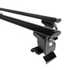 Základný nosič na strechu auta pre Nissan Almera mk II Sedan (2000-2006) - čierny priečny nosič - bez montážnych prvkov - Hliník