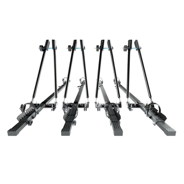 Nosič na bicykle na strechu auta, Oceľový držiak bicyklov na strechu auta - 4xM-04