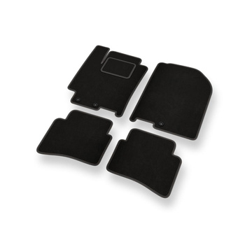 Velúrové koberčeky pre Kia Rio IV Hatchback (2017-....) - čierna