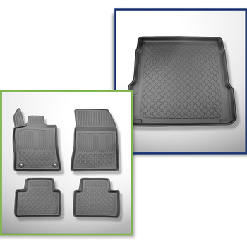 Súprava rohož do batožinového priestoru a autokoberčeky TPE na mieru do: Opel As
