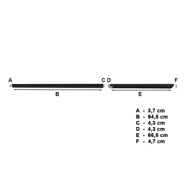 Čierne bočné lišty pre Toyota Rav4 SUV (2000-2005)