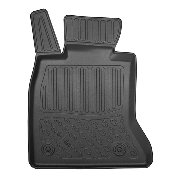 Koberčky TPE pre BMW Seria 5 F11 Touring (03.2010-2013) - bez X-drive; vzdialenosť medzi koľajnicami predných sedadiel (zozadu) 415 mm