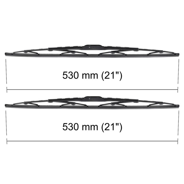 Automobilové stierače na predné sklo pre Volvo 440 0 Hatchback (08.1988-12.1997) - štandard lišty