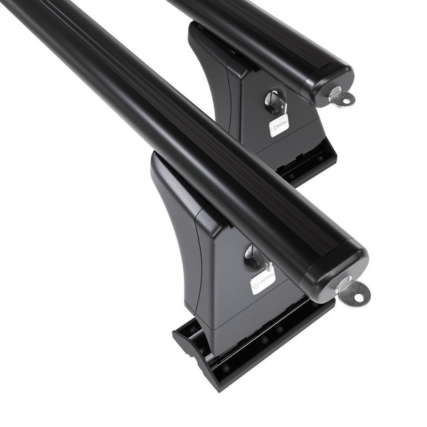 Základný nosič na strechu auta pre Mitsubishi ASX SUV (2010-2021) - čierny priečny nosič - montážne body - Hliník