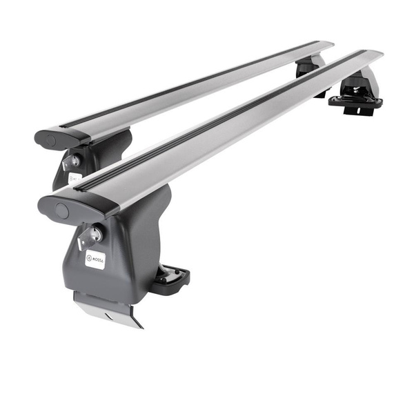 Základný nosič na strechu auta pre Citroen DS4 Hatchback (2011-2018) - strieborný priečny nosič - bez montážnych prvkov - Hliník