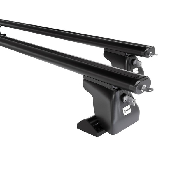 Základný nosič na strechu auta pre Citroen C8 MPV (2002-2010) - čierny priečny nosič - T-profil - Hliník