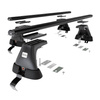 Základný nosič na strechu auta pre Volkswagen Passat B8 Sedan (2015-2023) - čierny priečny nosič - bez montážnych prvkov - Hliník