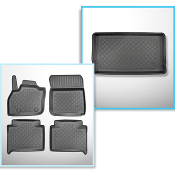 Súprava rohož do batožinového priestoru a autokoberčeky TPE na mieru do: Renault
