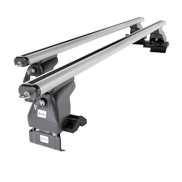 Základný nosič na strechu auta pre Dodge RAM 1500 Pick-Up (2009-2018) - strieborný priečny nosič - bez montážnych prvkov - Hliník