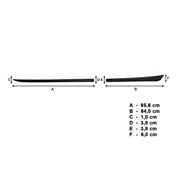 Čierne bočné lišty pre Suzuki Swift Hatchback (5 dvere) - (2017-....)