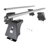Základný nosič na strechu auta pre Fiat Ducato IV Van (2014-....) - strieborný priečny nosič - montážne body - Hliník