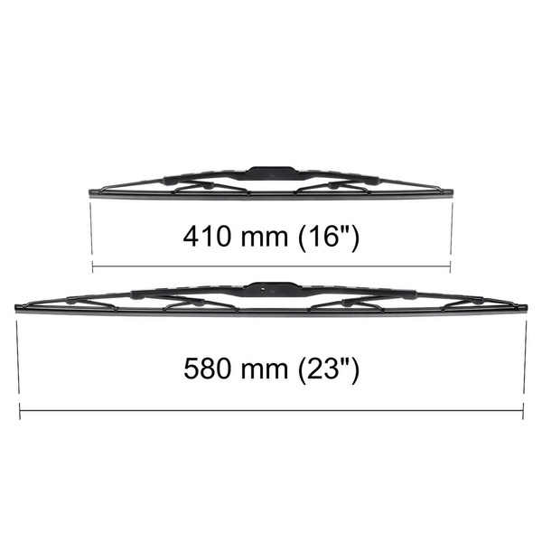 Automobilové stierače na predné sklo pre Fiat Panda 0 Hatchback, Van (10.2003-12.2012) - štandard lišty