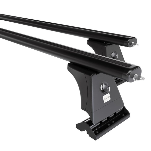 Základný nosič na strechu auta pre Citroen C5 Liftback (2001-2007) - čierny priečny nosič - montážne body - Hliník