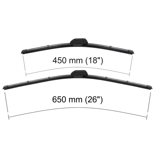 Automobilové stierače na predné sklo pre Citroen C5 I Kombi, Liftback (03.2001-03.2003) - ploché lišty